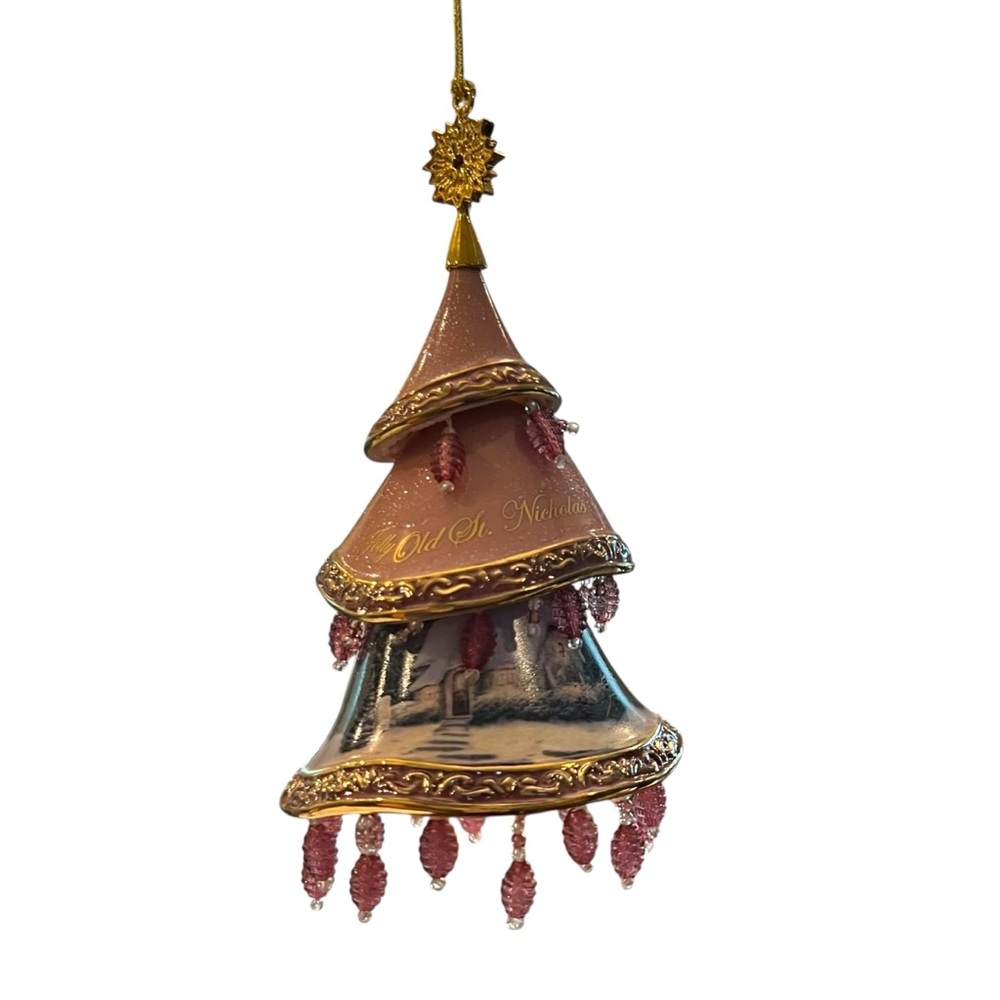 Thomas Kinkade Bradford Exchange Christmas Ornament‎ 3 Trees Heirloom Victorian